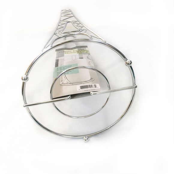 Eiffel Tower Chrome Paper Towel Holder 15” - Picture 4 of 8